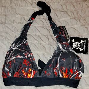 NWT Moonshine Camo bikini top s